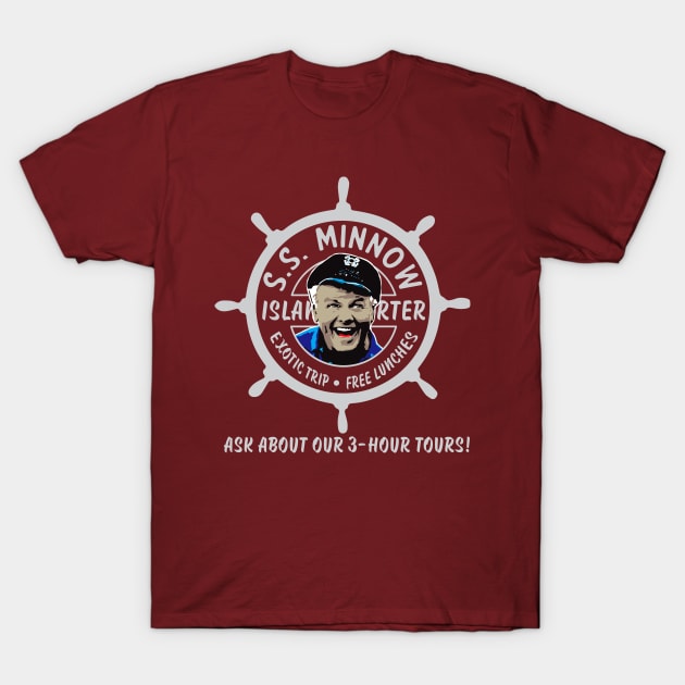 S.S. Minnow with Skipper T-Shirt by Alema Art